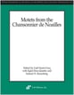 Motets from the Chansonnier de Noailles Study Scores sheet music cover